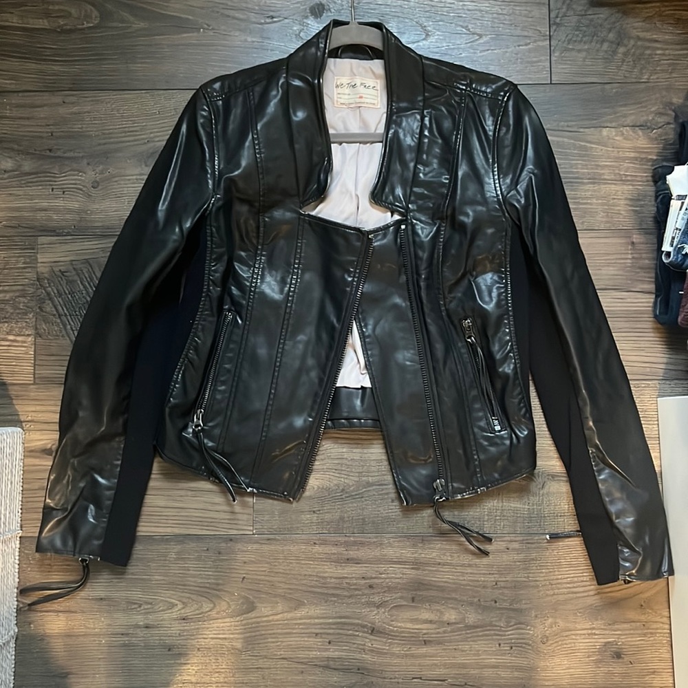 We the free leather jacket